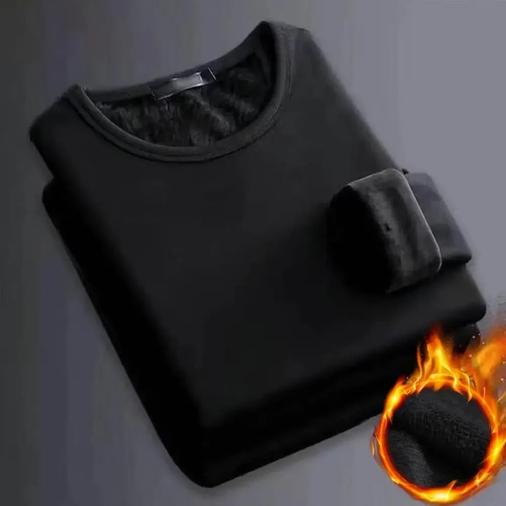 Men’s Winter Thermal Underwear T-Shirt – Long Sleeve Base Layer for Cold Weather