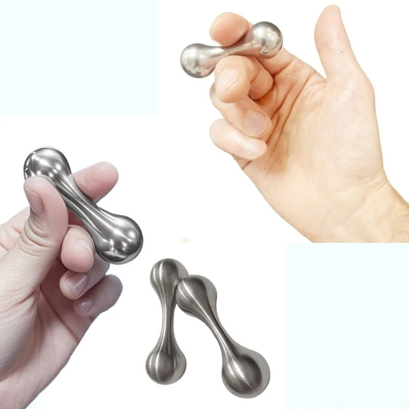 Knucklebone Stainless Steel Bone Fingertip Rotating silver