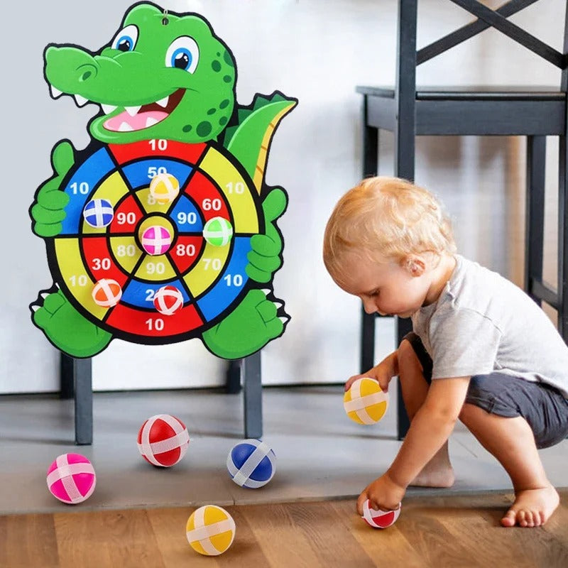 Educational Dart Board Game Toy for Kids | Safe Velcro Target Baby Toy
