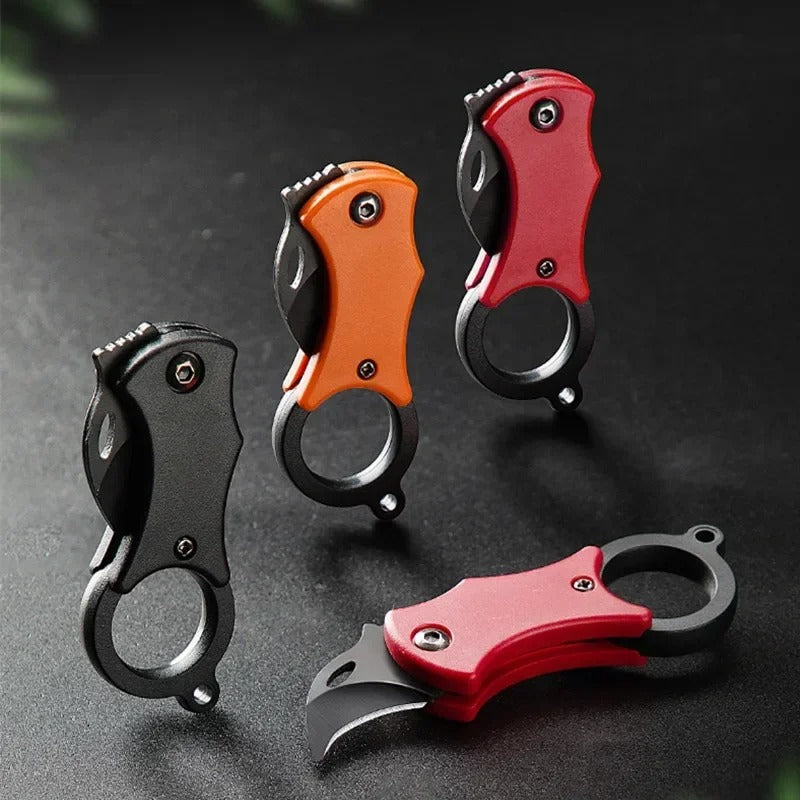 EDC Folding Pocket Knife | Fox Claw Key Chain Box Cutter for Camping & Outdoor Use