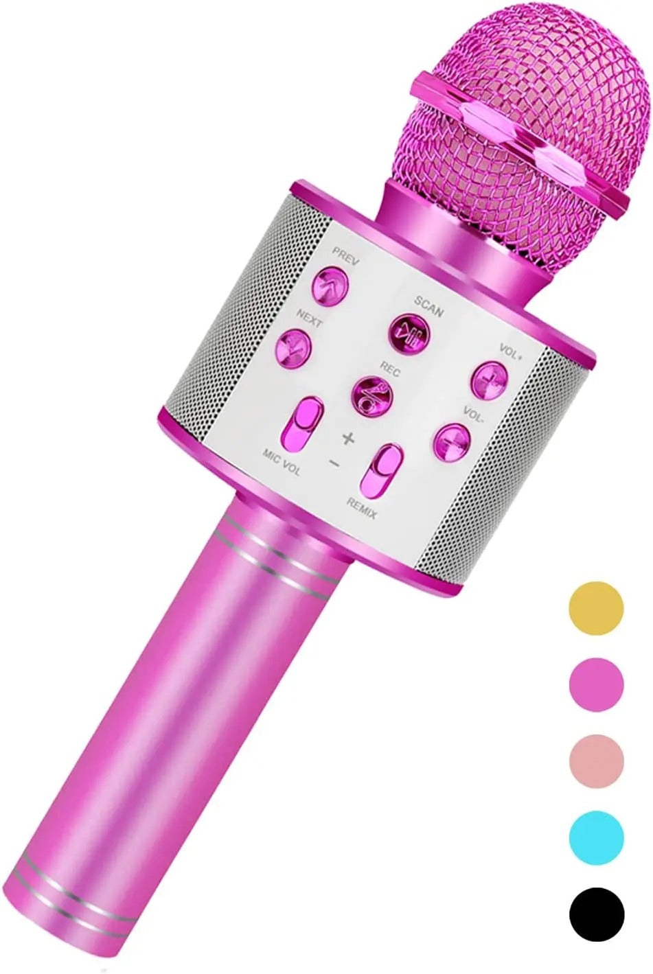 ZK20 Kids Karaoke Microphone – 5-in-1 Wireless Mic with LED Lights for Singing & Fun
