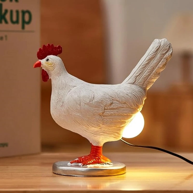 Chicken Egg Lamp – Cute Resin Night Light for Kids Room & Home Decor