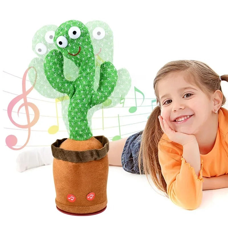 Talking Cactus Toy – Interactive Repeating Singing Cactus Plush for Kids & Adults