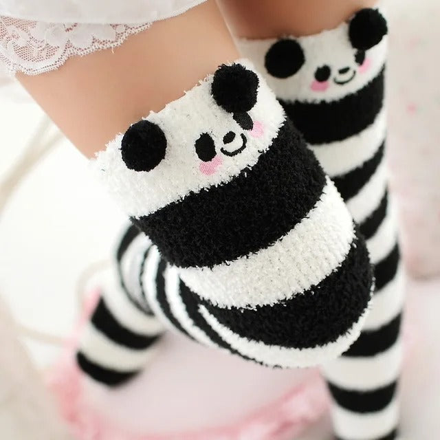 Women & Girls Knee Length Coral Fleece Warm Socks
