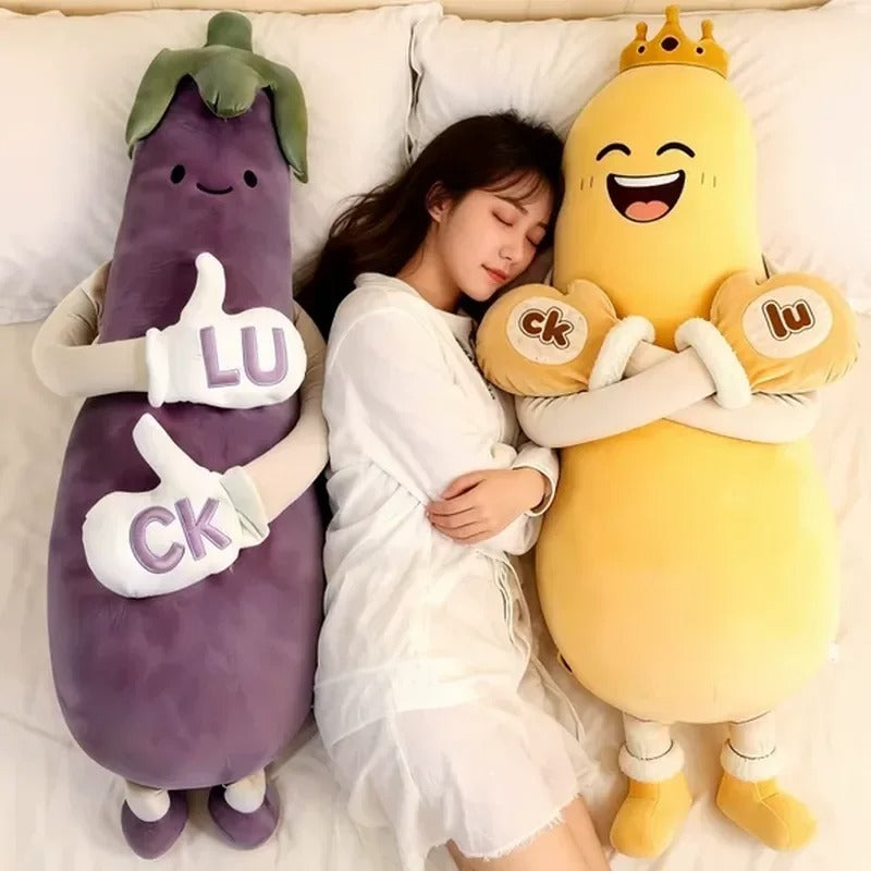 Sleep Companion Long Pillow Doll – Soft Plush Soothing Patting Toy | Leg Support Body Pillow for Adults