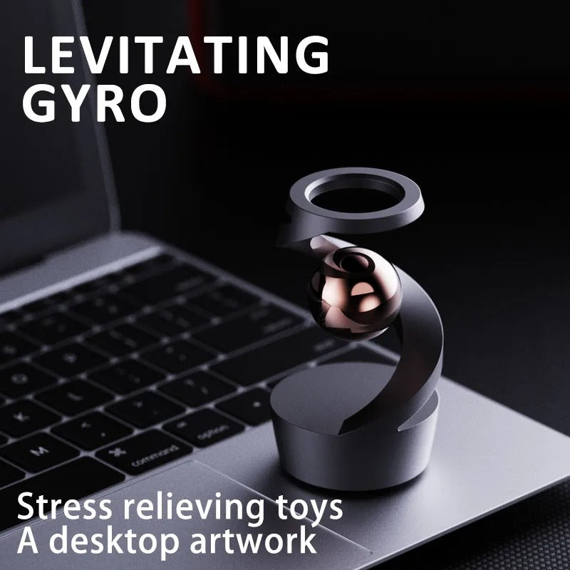 Gyro Gravity-Defying Kinetic Desk Toy – Mesmerising Spinning Fidget Ornament for Office & Home