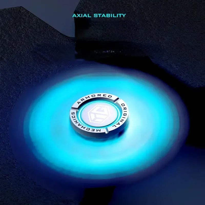 Luminous EDC Metal Fidget Spinner – Glow in the Dark Stress Relief Toy for Adults & Kids