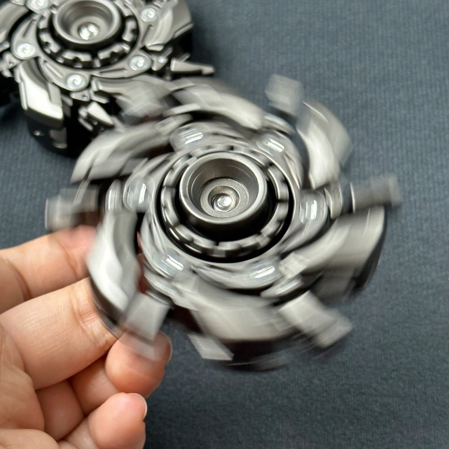 EDC Fidget Slider Open Armor Spinning Top – Premium Metal Stress Relief Toy for Adults & Collectors