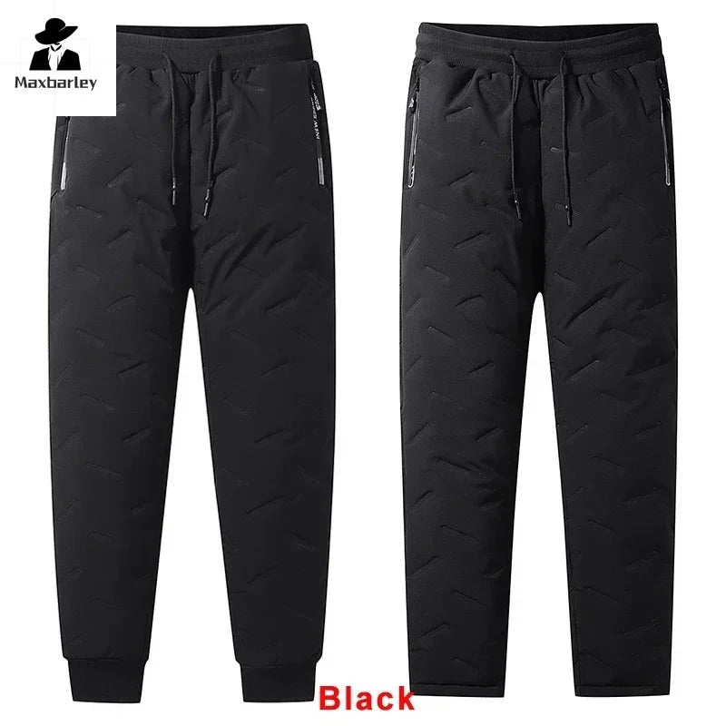 Men’s Casual Waterproof Jacket – Thickened Wool-Lined Warm Coat with Zipper Pockets
