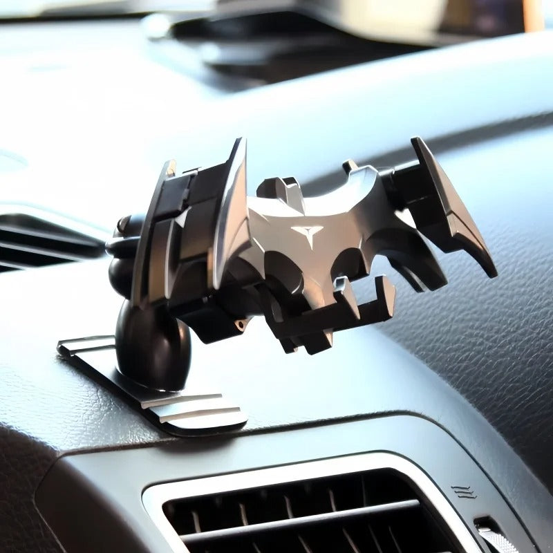 Batman Gravity Buckle Car Phone Holder – Auto-Lock Dashboard Mount