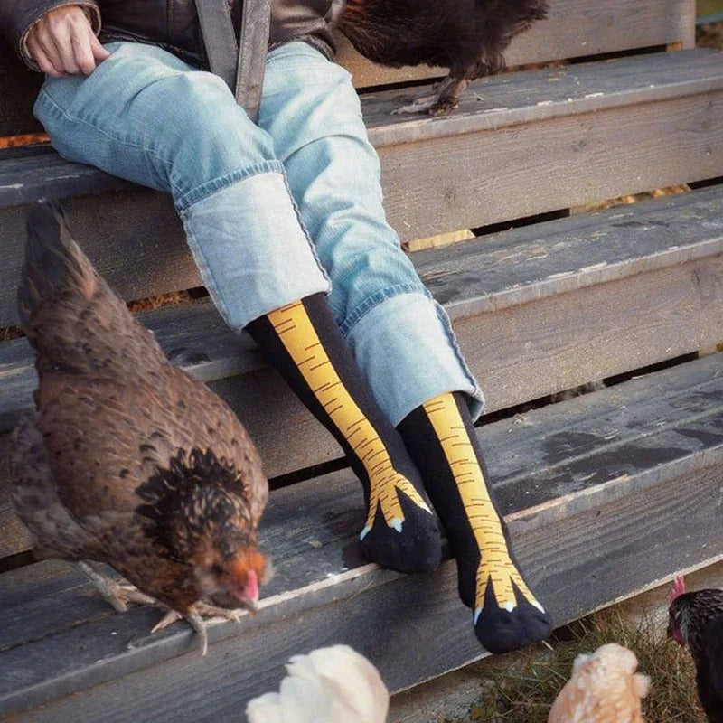 Funny 3D Chicken Socks - Novelty Animal Socks for Men & Women