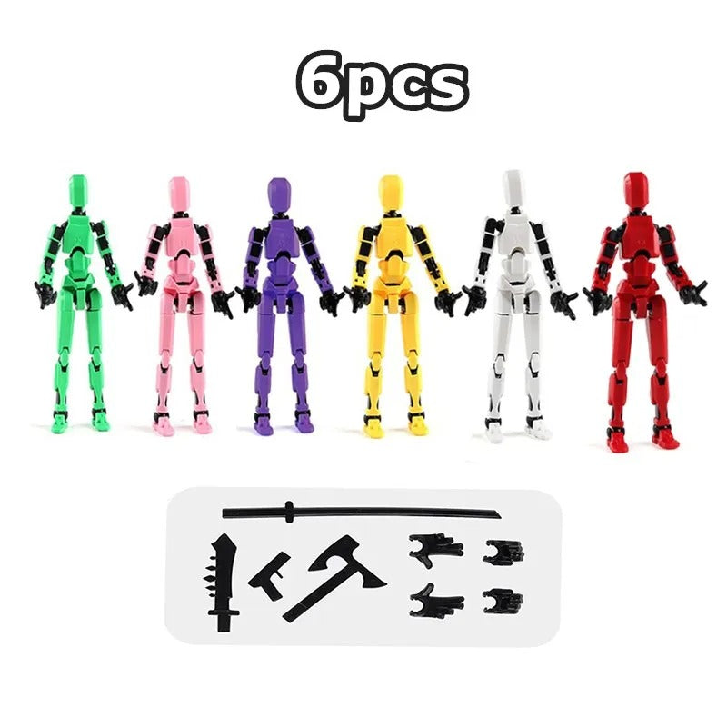13-Joint Poseable Robot Figure – 14cm DIY Model Kit