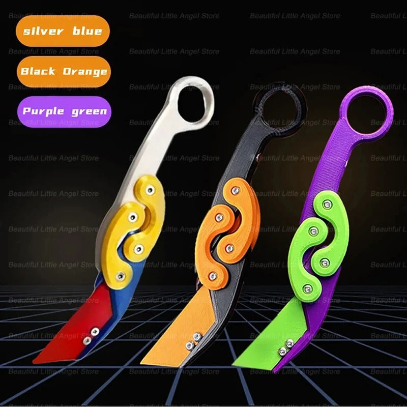 3D Printed Gravity Claw Knife Toy – Stress Relief Fidget Toy