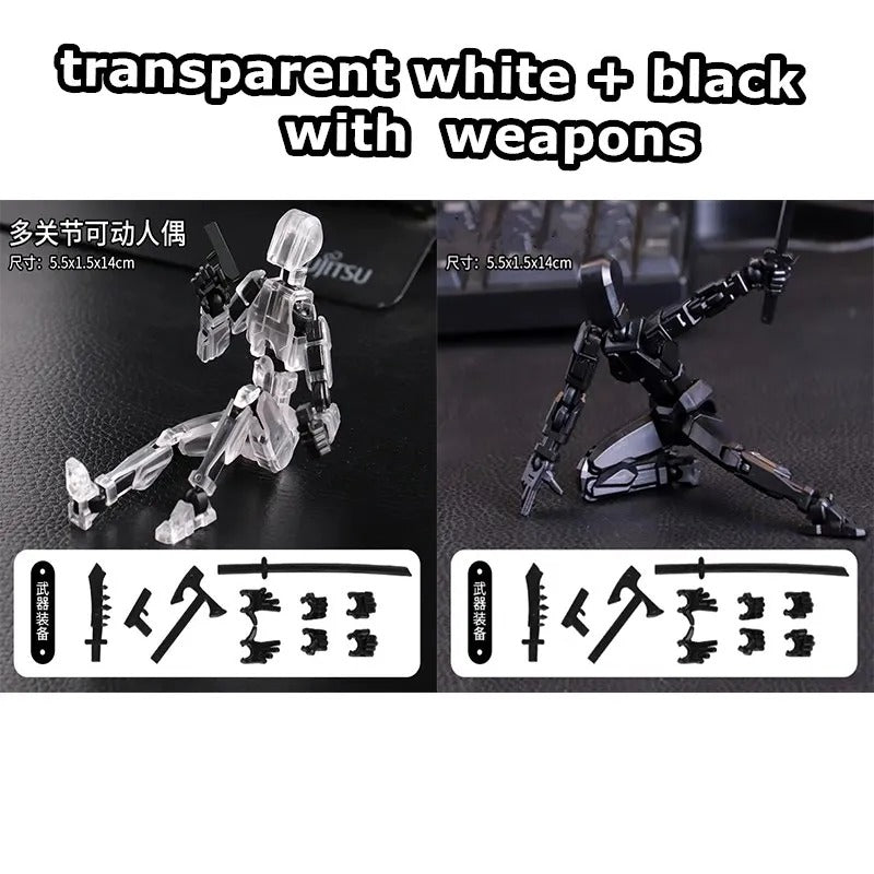 13-Joint Poseable Robot Figure – 14cm DIY Model Kit