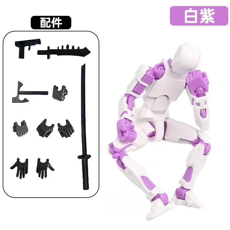13-Joint Poseable Robot Figure – 14cm DIY Model Kit