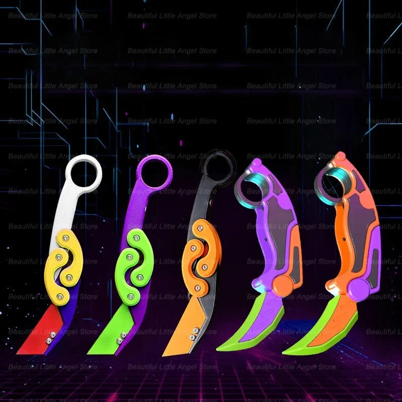 3D Printed Gravity Claw Knife Toy – Stress Relief Fidget Toy