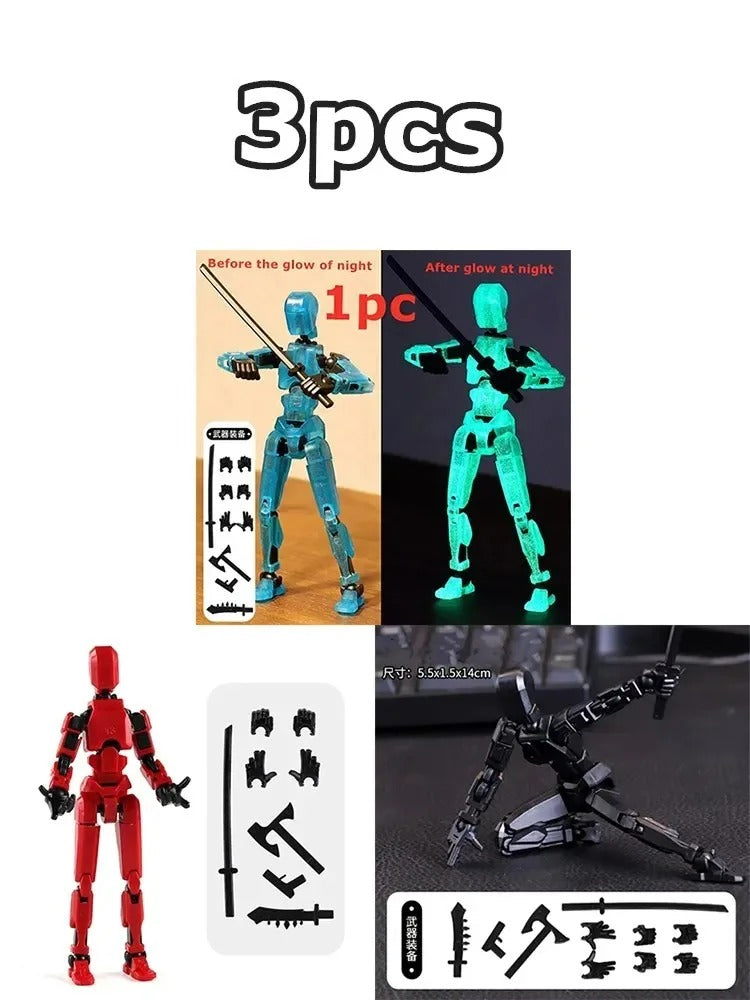 13-Joint Poseable Robot Figure – 14cm DIY Model Kit