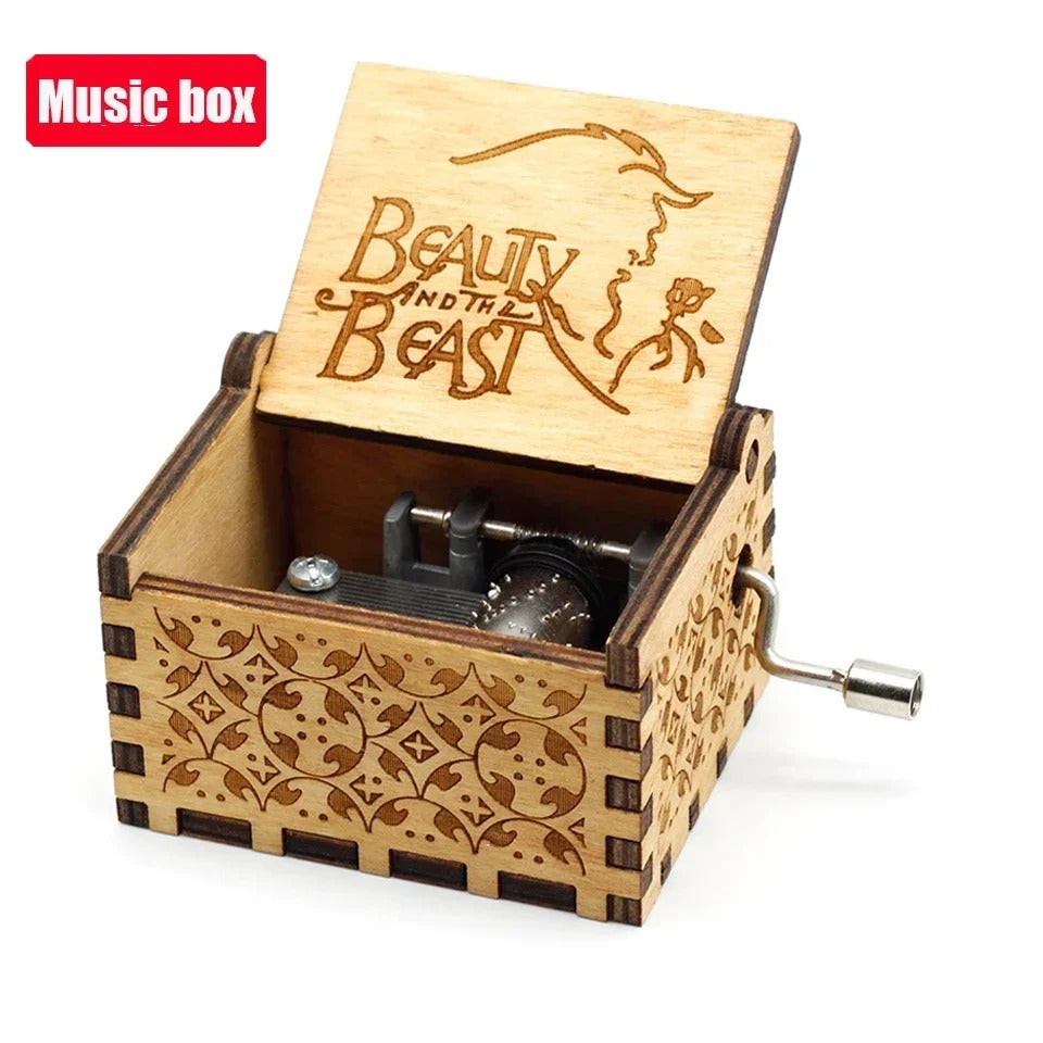 Antique Carved Wooden Hand Crank – Vintage Decorative Mechanical Toy & Unique Home Decor Piece