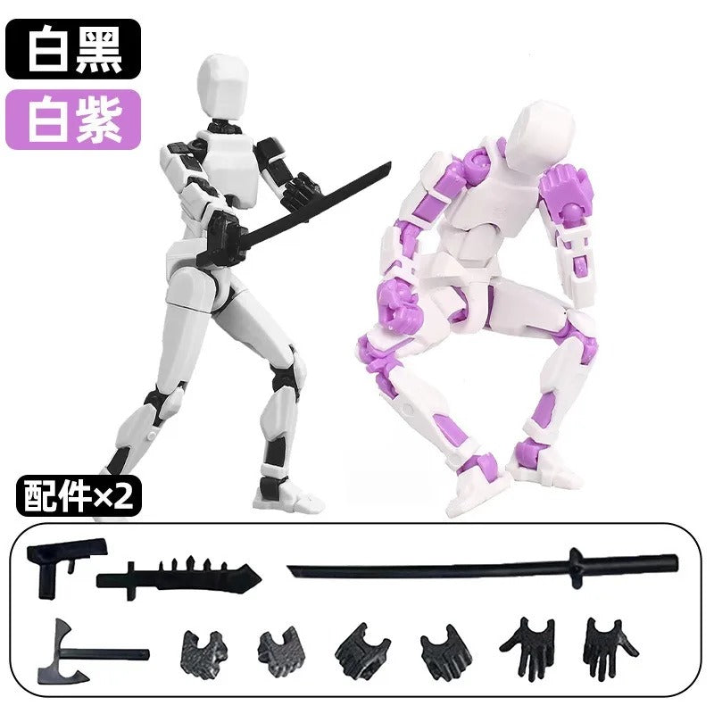 13-Joint Poseable Robot Figure – 14cm DIY Model Kit