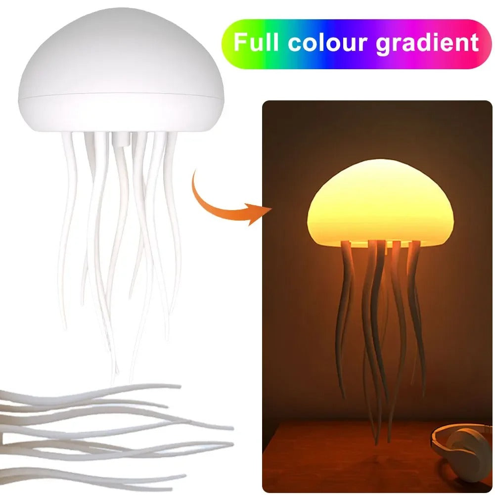 Dancing Jellyfish RGB Night Light – Colour Changing LED Mood Lamp for Bedroom, Kids Room & Home Decor