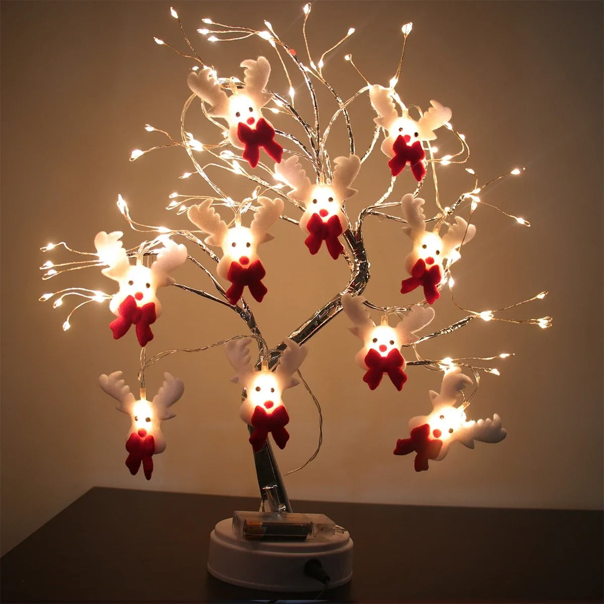 Snowman Christmas LED Garland String Lights – Festive Indoor Fairy Light Decoration for Home & Tree