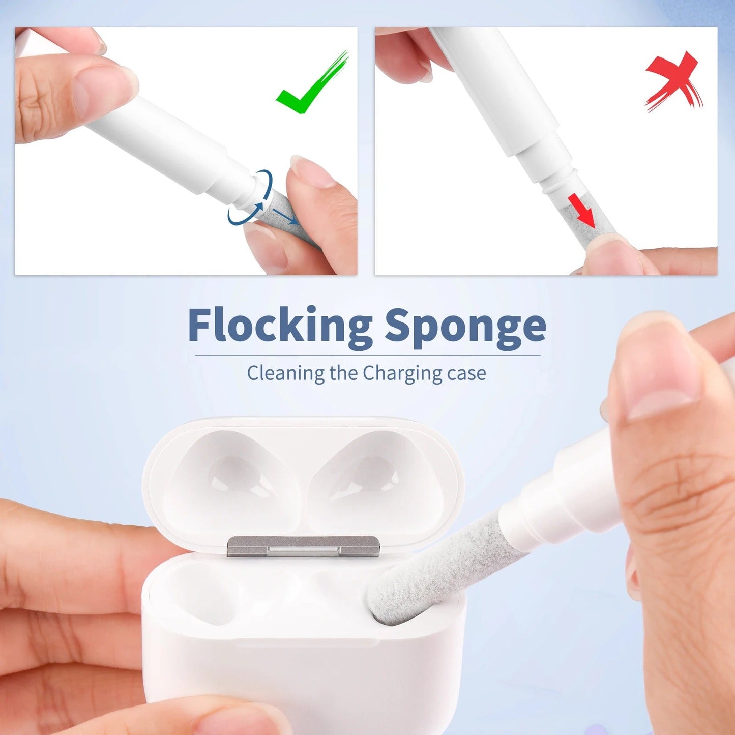 3-in-1 Earphone Cleaning Kit – Brush Pen for AirPods Pro, Samsung Galaxy Buds & All Bluetooth Earbuds - QuirkyFindsHub