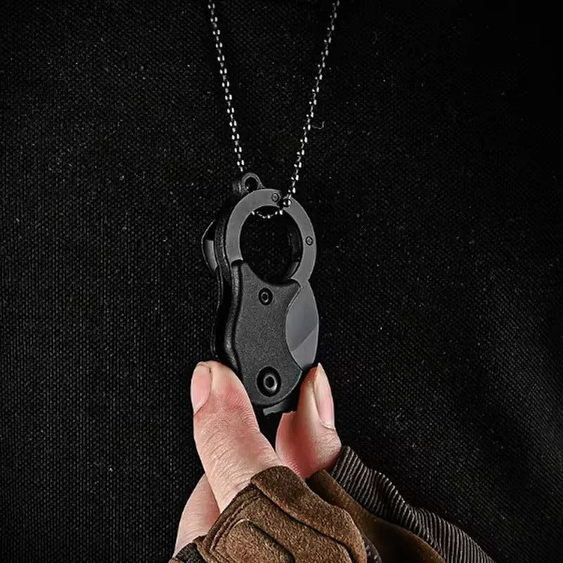 EDC Folding Pocket Knife | Fox Claw Key Chain Box Cutter for Camping & Outdoor Use