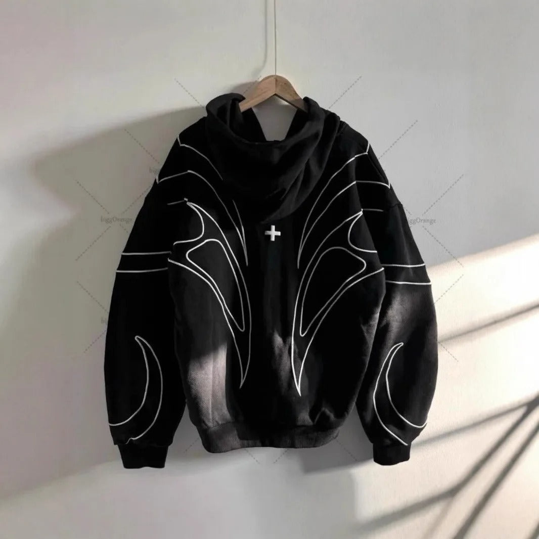 Dark Style  Hoodie - Retro Vintage Streetwear Jacket