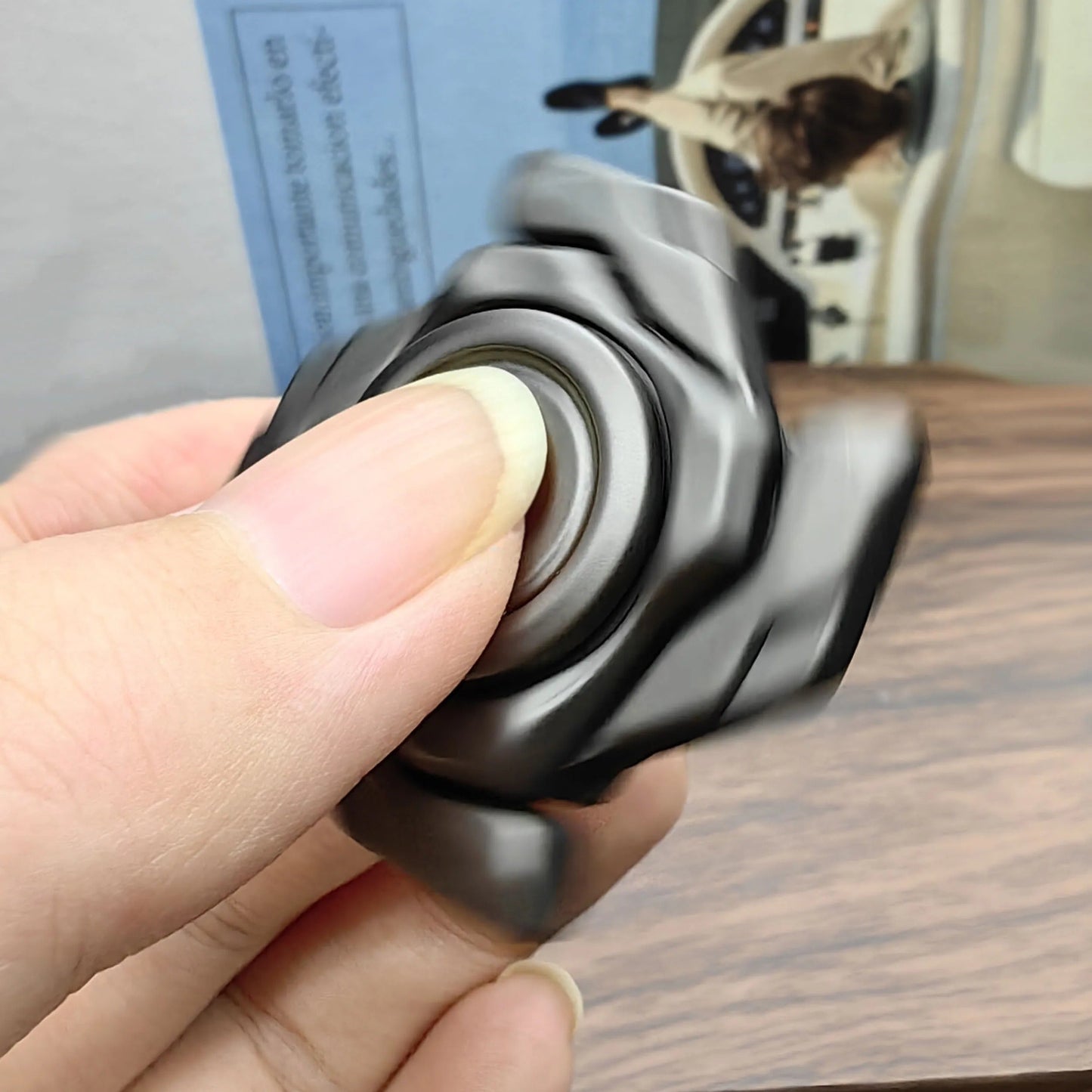 Mini Armor Metal Fidget Spinner – Premium EDC Stress Relief Toy for Adults & Collectors