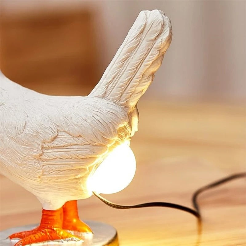 Chicken Egg Lamp – Cute Resin Night Light for Kids Room & Home Decor