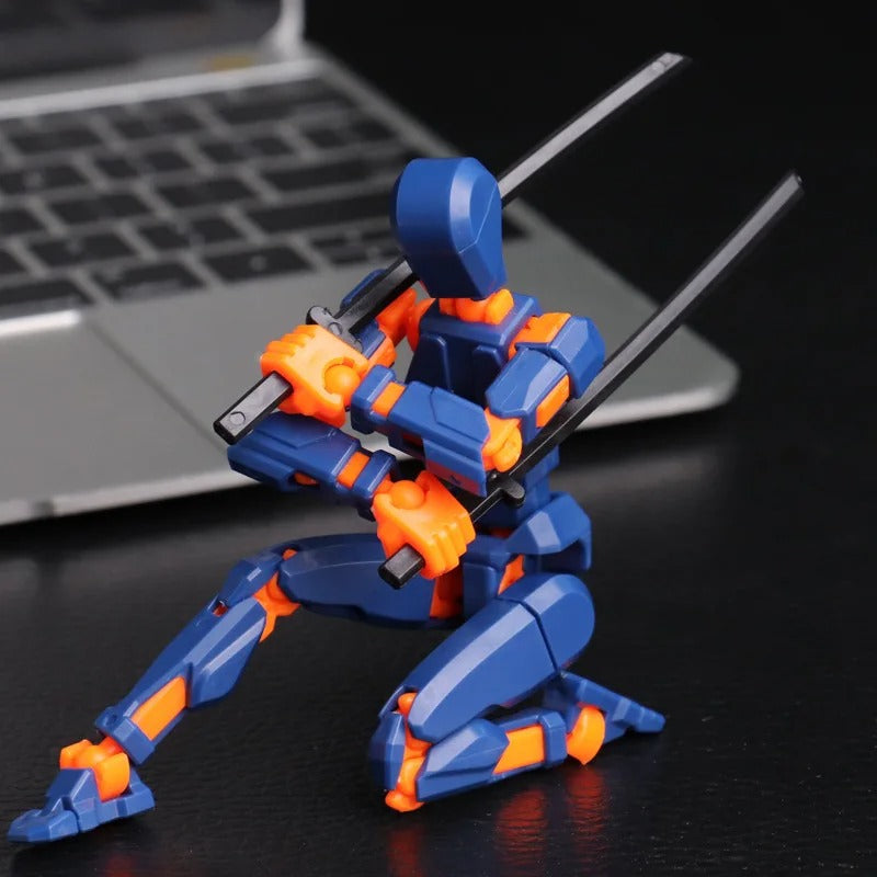 13-Joint Poseable Robot Figure – 14cm DIY Model Kit