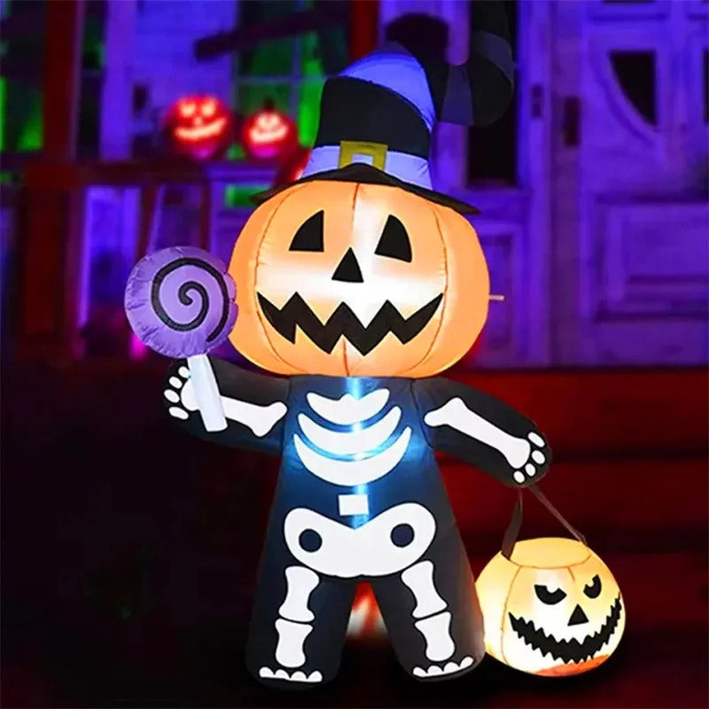 1.8M / 6FT Halloween Inflatable Toy – Giant Pumpkin Skull Ghost