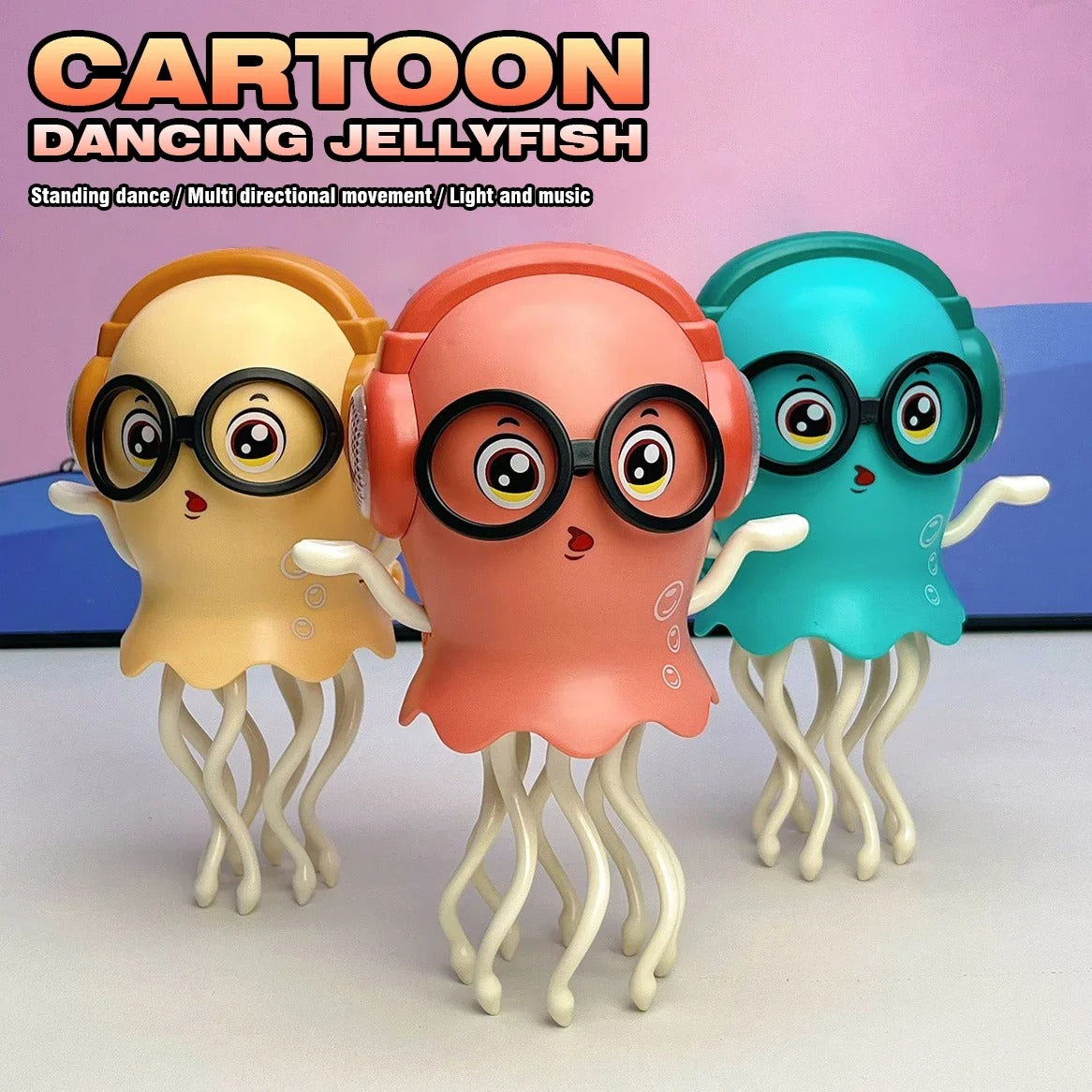 Electric Dancing Jellyfish Toy with LED Lights & Music | Obstacle Avoidance