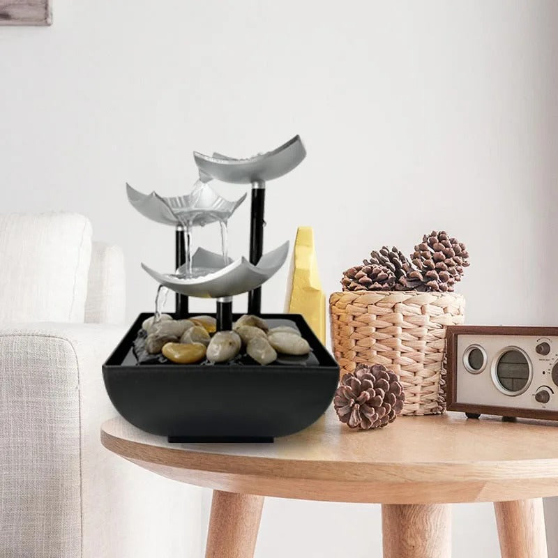 Decorative Indoor Water Fountain | Tabletop Home Décor Accent