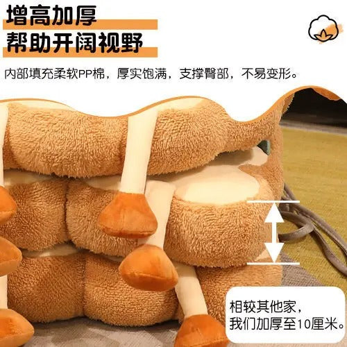 Kawaii Bread Toast Plush Cushion Doll – Cute Simulation Food Stuffed Toy for Kids & Home Decor