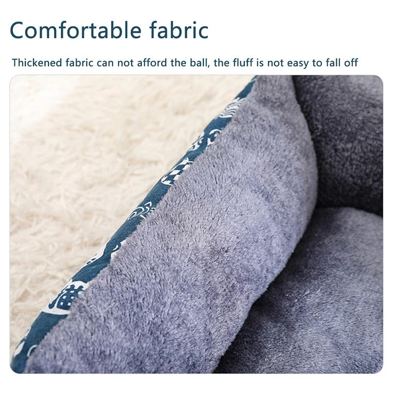 Warm Dog Bed – Cosy Plush Pet Sleeping Bed for Dogs & Cats