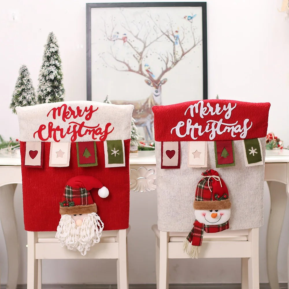 3D Cartoon Figurine Chair Cover Set – Faux Leather Seat Cushion & Back Cover for Home & Office