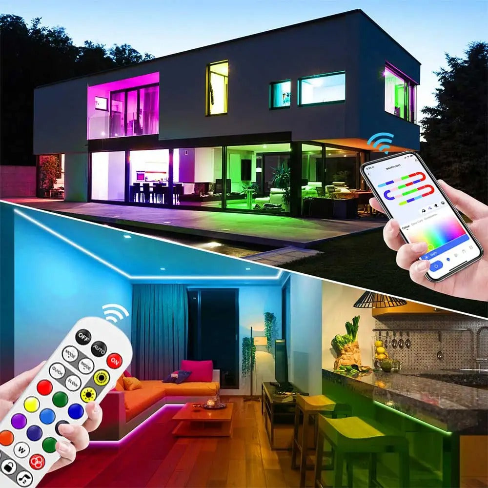 TUYA Neon LED Strip Lights – 5-24V 96LEDs/M Silicone Neon Rope Light with Music Sync & App Control