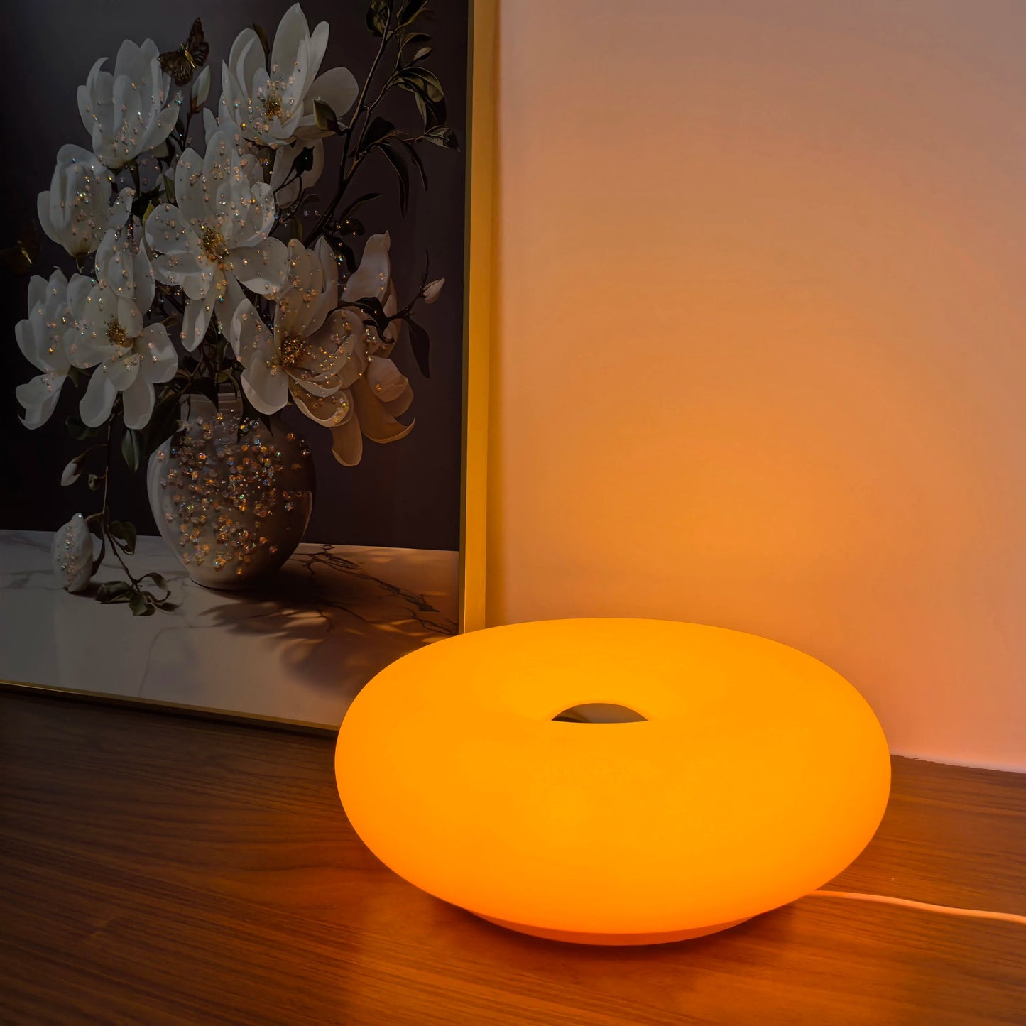 Bauhaus donut table lamp