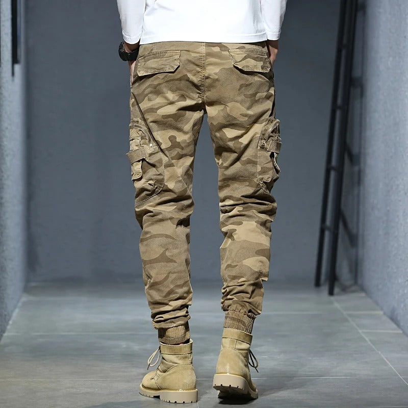 Men’s Cargo Jogger Pants – Casual Hip-Hop Multi-Pocket Streetwear Trousers