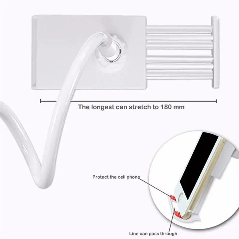 Flexible 360° Clip Phone & Tablet Holder – Universal Bracket for Bed, Desk & More