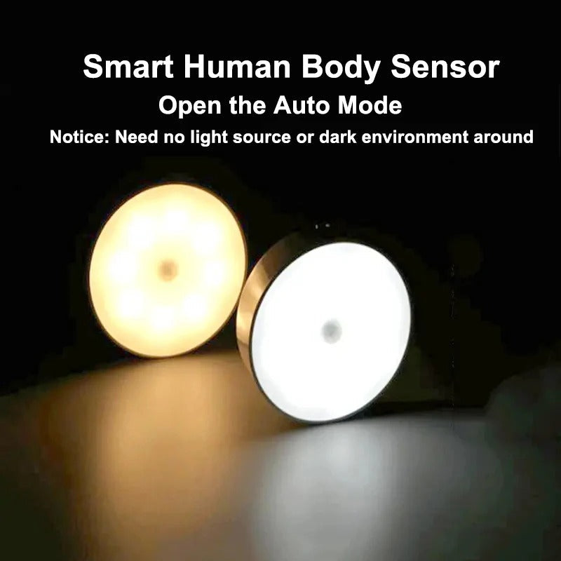 LED Smart Human Body Sensor Night Lamp | Auto Motion Detection Light