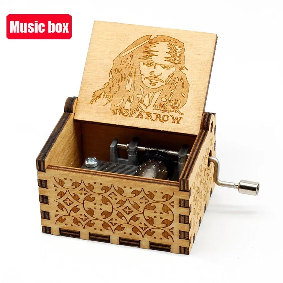 Antique Carved Wooden Hand Crank – Vintage Decorative Mechanical Toy & Unique Home Decor Piece