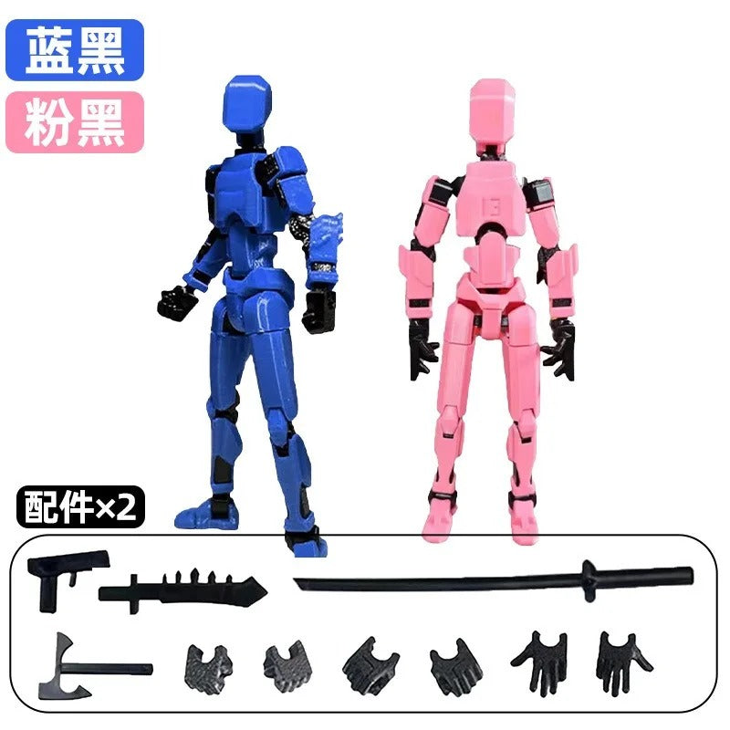 13-Joint Poseable Robot Figure – 14cm DIY Model Kit