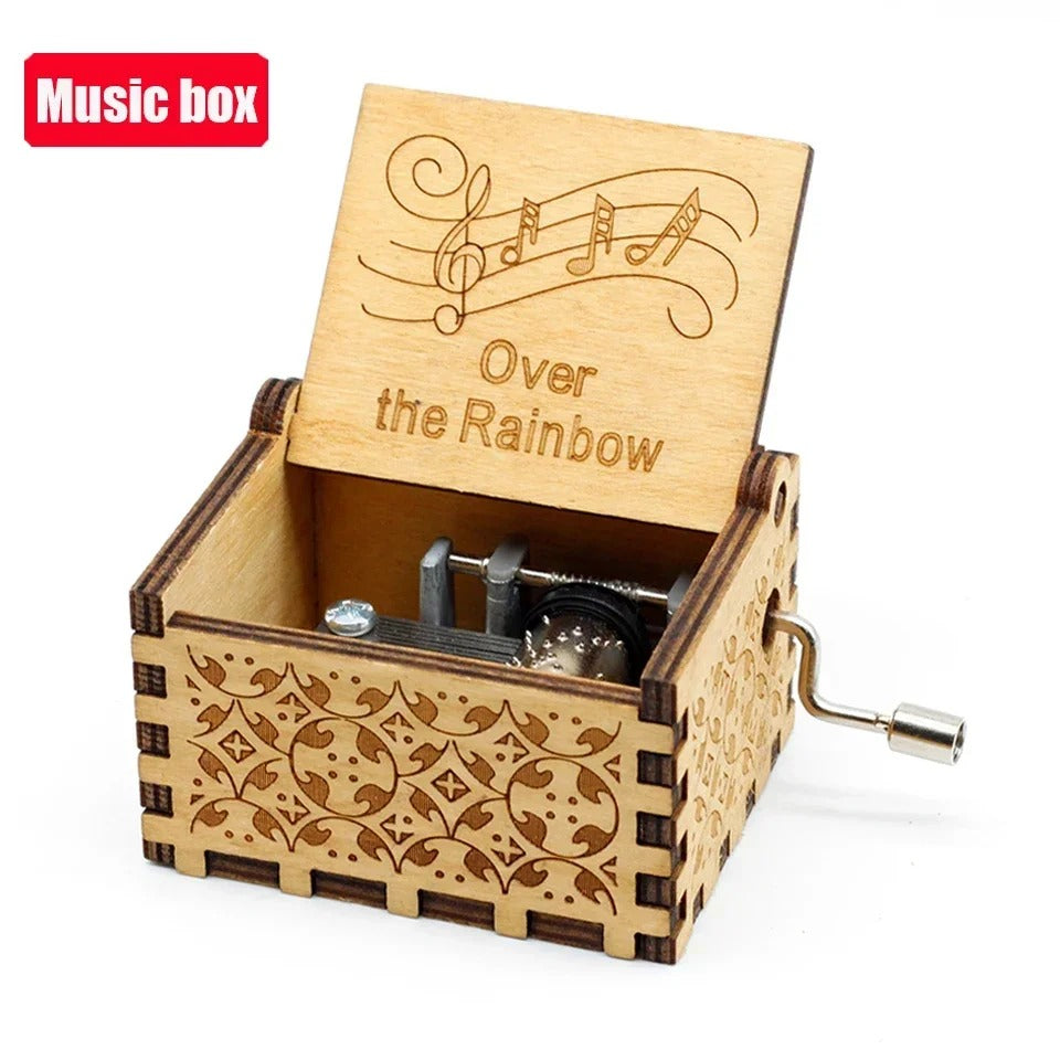 Antique Carved Wooden Hand Crank – Vintage Decorative Mechanical Toy & Unique Home Decor Piece