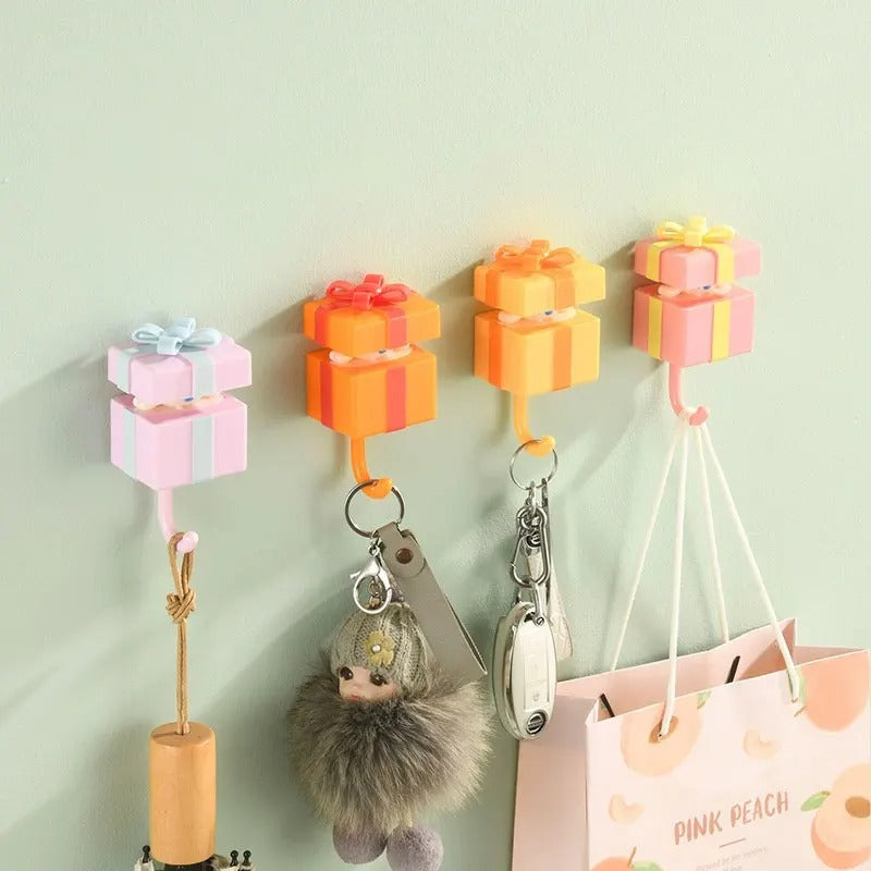 Adhesive Cartoon Cat Hooks
