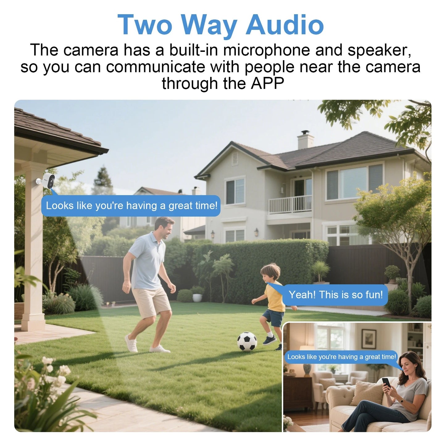ARCCTV 4MP Solar WiFi Security Camera – Color Night Vision & Two-Way Audio