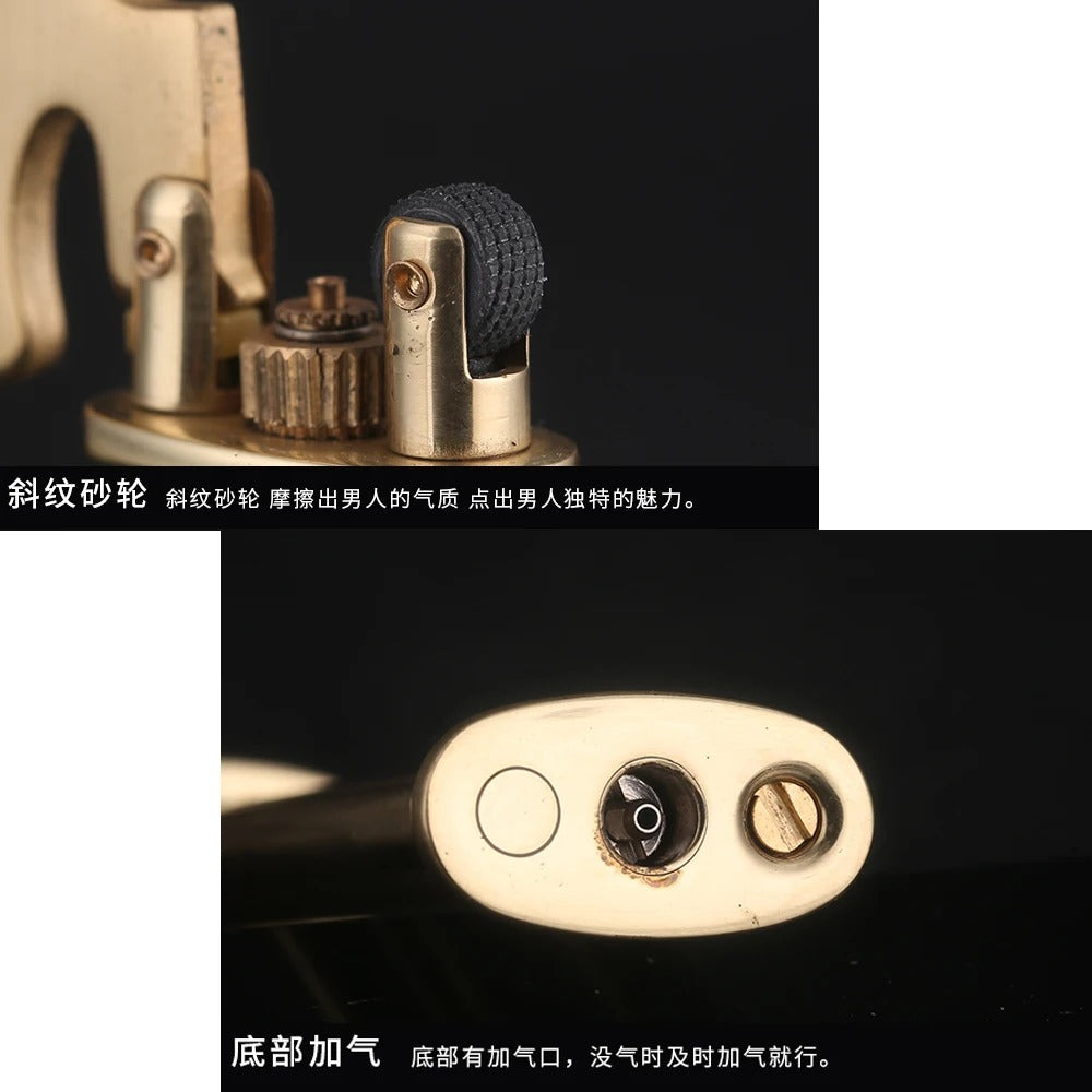 Slim Refillable Gas Lighter for Men – Windproof Pocket Lighter with Elegant Design