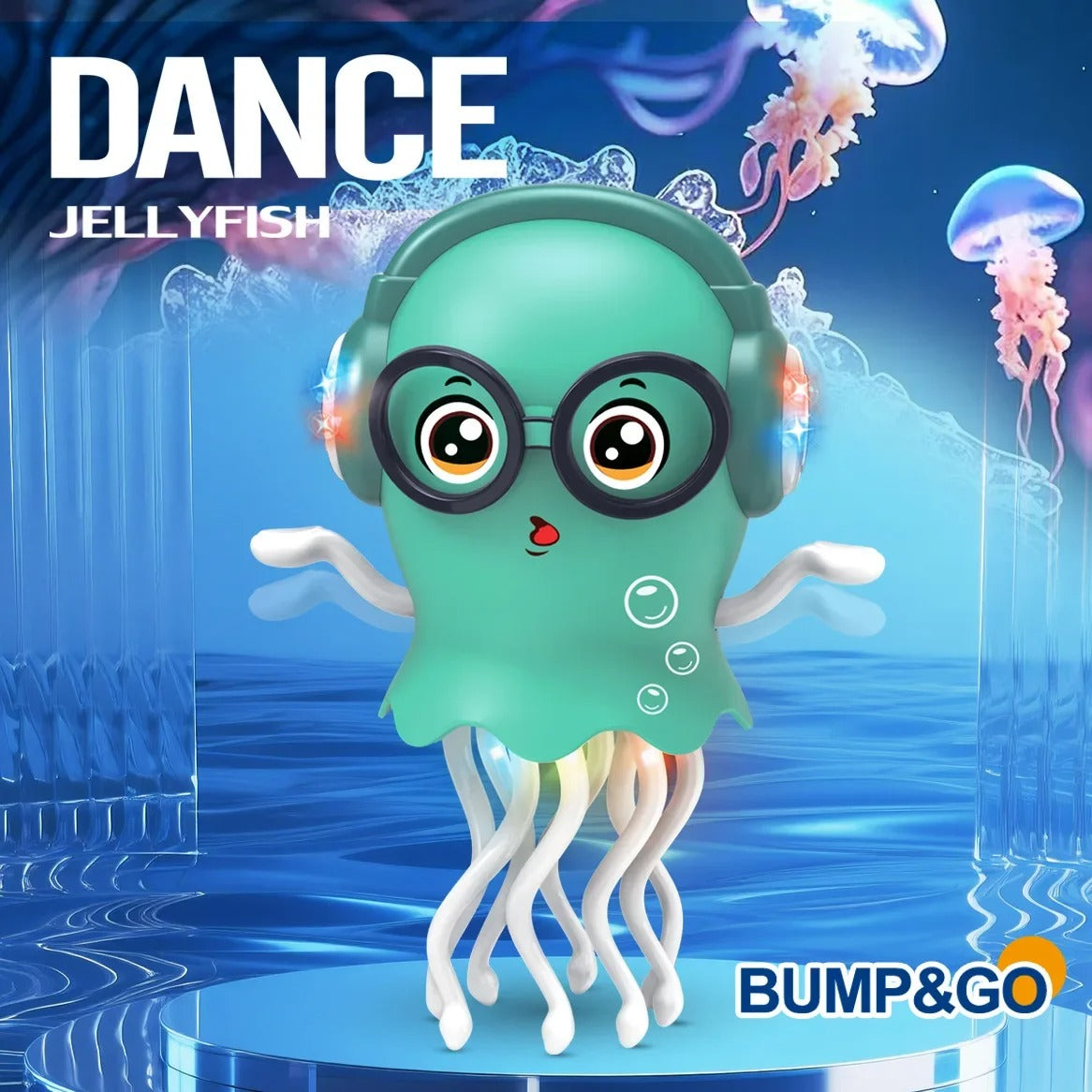 Electric Dancing Jellyfish Toy with LED Lights & Music | Obstacle Avoidance
