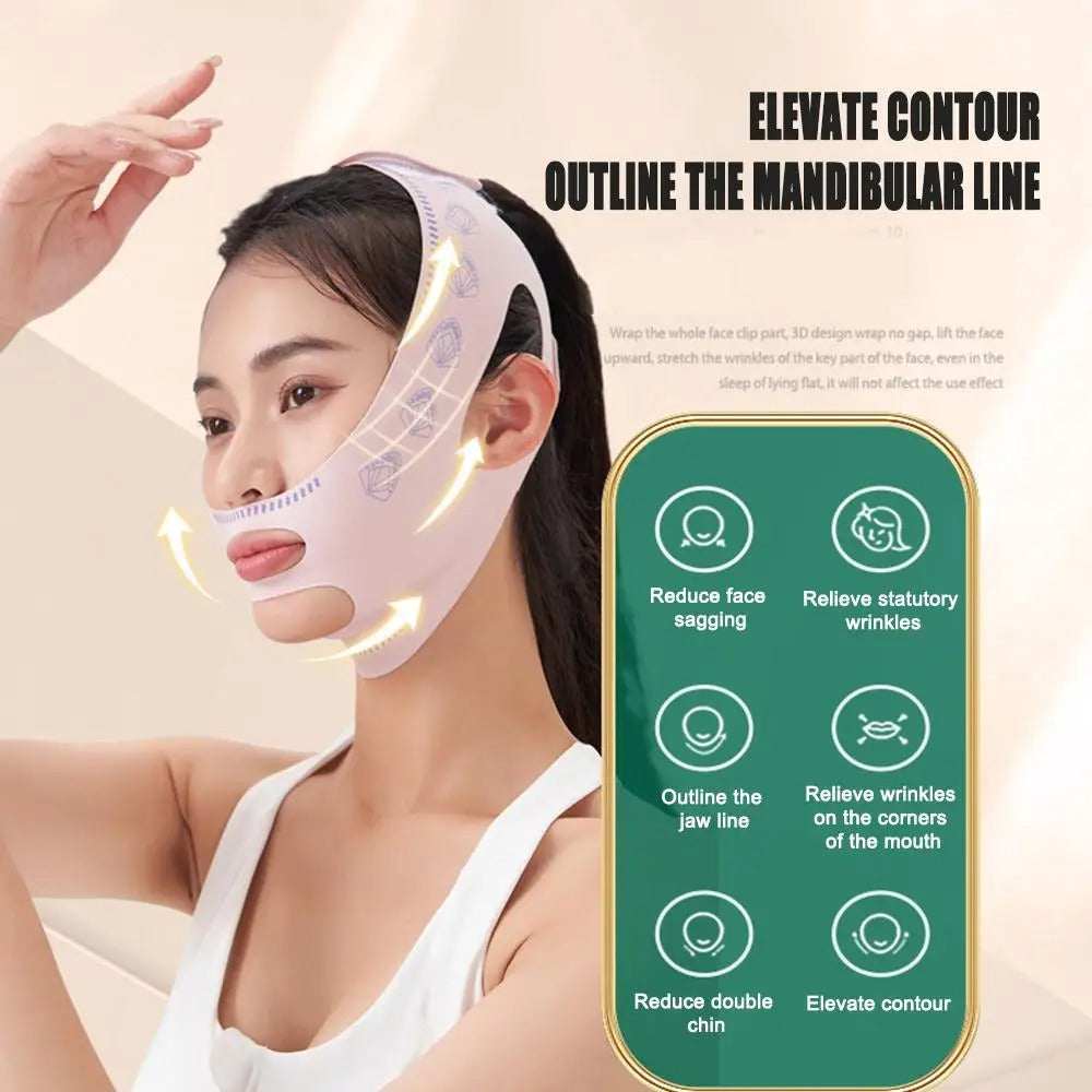 V-Line Face Bandage – Reusable Chin & Cheek Support Mask